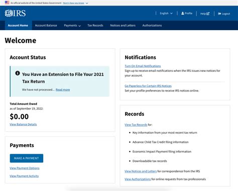 Irs Gov Sign In - My Irs Account - YRCKY