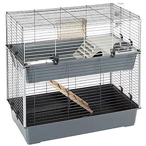 Ferplast Rabbit Cage, Grey : Amazon.in: Pet Supplies