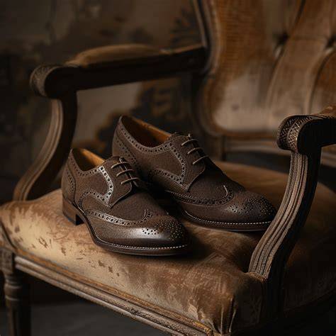 Brown Leather Parker Brogue Derby Shoes - Formal Shoes – Costoso Italiano