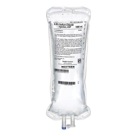 0.9% Sodium Chloride IV Solution, 1000mL - Dixie EMS