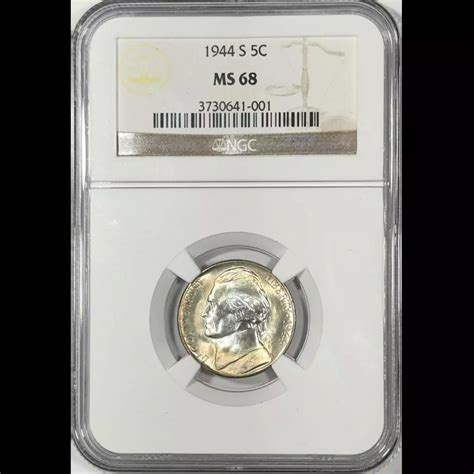 1944-S Jefferson Nickel NGC MS-68 - Morton Grove Coin