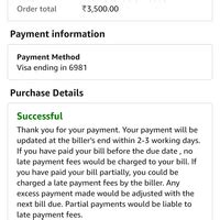 Amazon India — electricity bill payment not reflecting on mgvcl