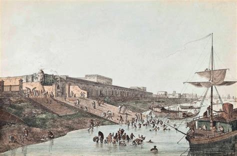 The New Court House And Chandpal Ghat Calcutta - Thomas Daniell ...