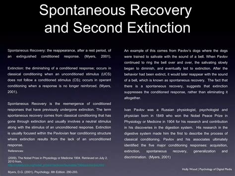 Spontaneous recovery | PPT