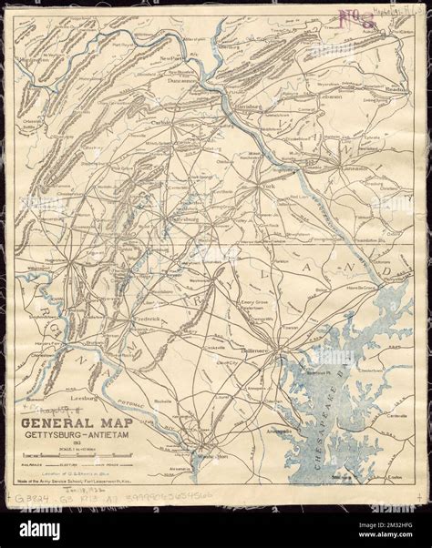 General map, Gettysburg-Antietam , Gettysburg Region Pa., Maps Norman B ...