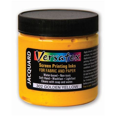 Jacquard Versatex Screen Printing Ink - 4 Oz Jar - Golden Yellow | Art ...