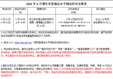2022年6月广东肇庆普通话考试时间【6月11日起 附准考证打印入口】-爱学网