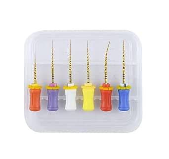 Nappledent Dental Gold Hand Protaper Files SX-F3# 21mm NiTi Heat ...