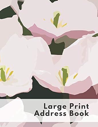 Buy Large Print Address Book: Address Book for Seniors 8.5x11 Inch ...