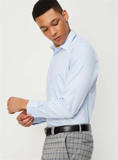 Buy Men Slim Fit Dobby Woven Shirt Online at just Rs. 999.0 ...