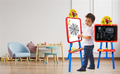 Buy 5 in 1 Easel Board for Kids with Stand and Activity Sheets Online ...
