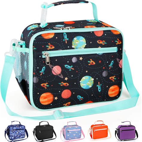hombrima Insulated Lunch Box Bag, Kids Thermal Cool Bags with ...