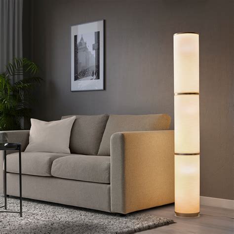 VIDJA Floor lamp with LED bulb, white - IKEA