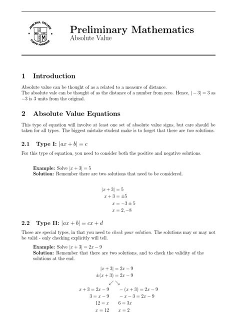 Pre-Calc Absolute Value 的图像结果