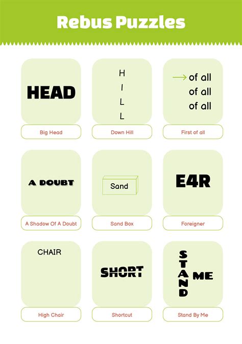 7 Best Images of Printable Rebus Puzzles With Answers - Rebus Puzzle ...