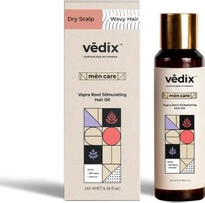 Vedix Ayurvedic Mens Hair Oil for Hair Growth - Vapra Root Stimulating ...