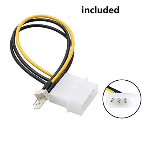Buy Delinx DC 12V 2A Power Adapter PC Fan Power Supply 3 pin 4pin Molex ...