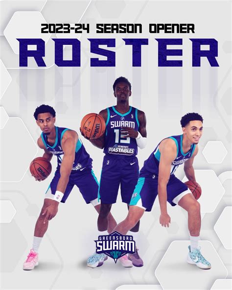 Greensboro Swarm Announce 2023-24 Season Opener Roster and Basketball ...