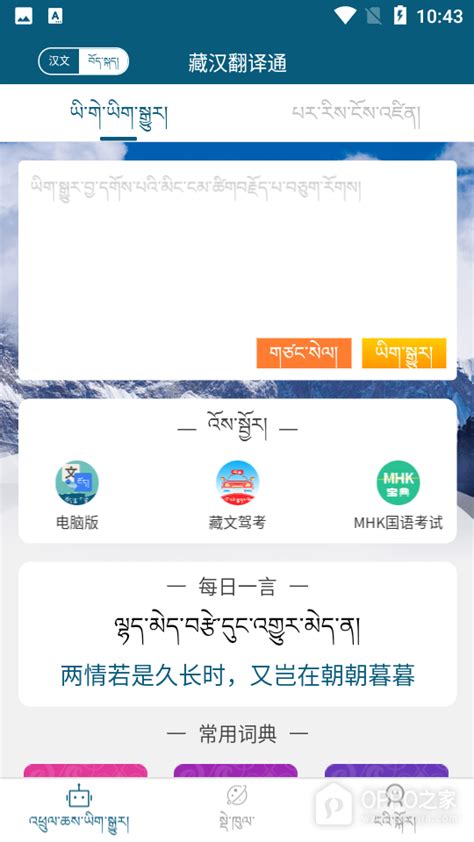 藏汉翻译通APP免费下载_藏汉翻译通V3.5.2APP安卓最新版下载_OPPO之家