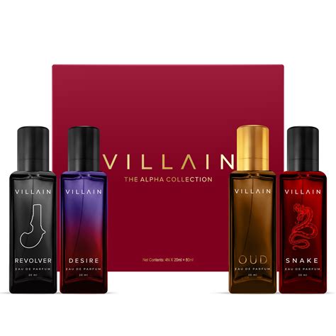 Villain The Alpha Collection EDP Fragrance Gifting Set for Men 4 x 20 ...