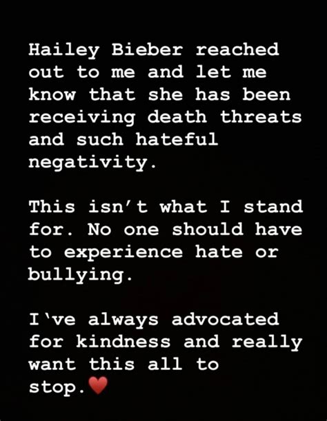 Selena Gomez Reveals Hailey Bieber Told Her She Was Receiving 'Death ...