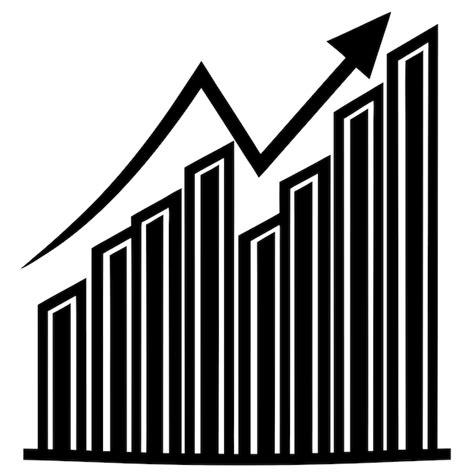 Business up chart vector illustration | Premium AI-generated vector