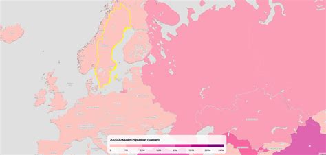 Muslim Population Map in Europe by Country - Guide of the World