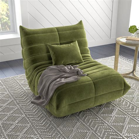 Trule Floor Bean Bag Sofa With Pillow | Wayfair