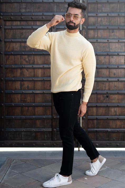 High Neck Sweater For Men - Tistabene