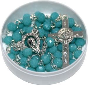 Catholic Liturgicals Christian Holy Rosary, Opaque Crystal Rosary ...
