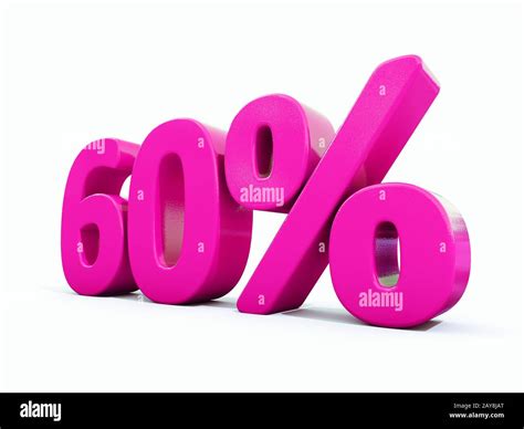 60 Percent Pink Sign Stock Photo - Alamy