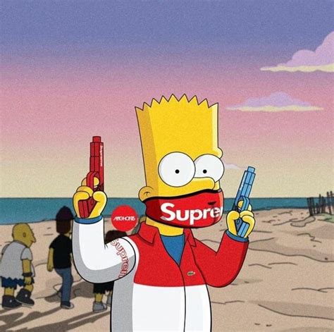 2 Bart Simpson Supreme Wallpapers - Top Free 2 Bart Simpson Supreme ...