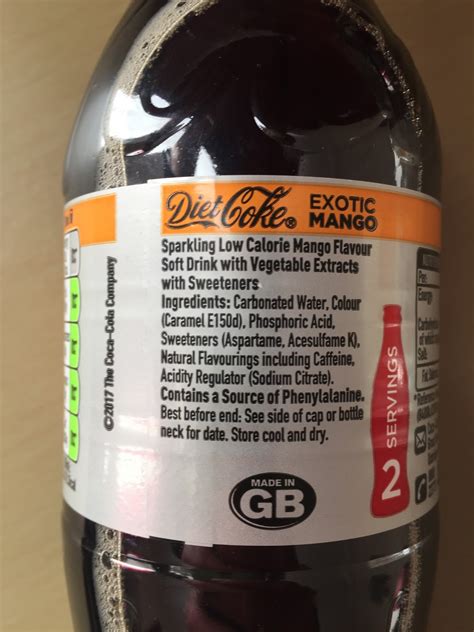 Diet Coca Cola Ingredients