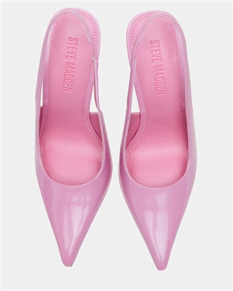 REYES Light Pink Slingback Stiletto Pointed-Toe Pump Women's Heel ...