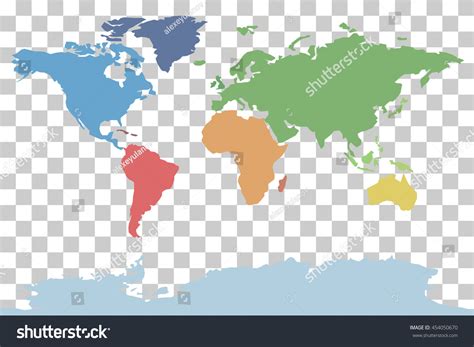 Vector Map of World Continents 的图像结果