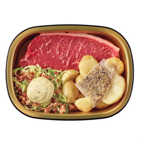 Meal Simple by H-E-B Beef Petite Sirloin Steak, Brussels Sprouts & Skin ...