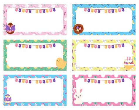 7 Best Free Printable Easter Name Tag Table PDF