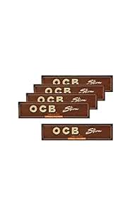 Karya Siddhi Traders OCB Brown Virgin Slim King Size Rolling Paper Pack ...