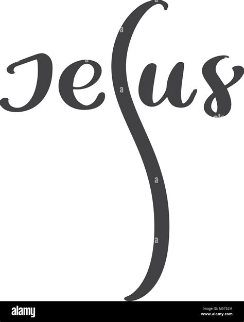 The Word Jesus In Cursive