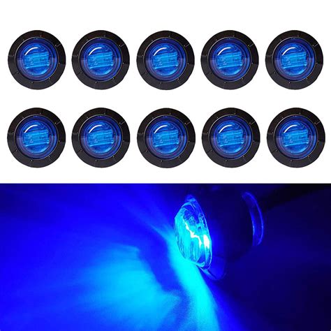FICBOX 10Pcs 3/4 Inch LED Marker lights Signal Light 12V for Trailer ...