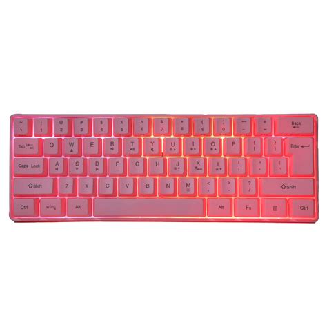 Amazon.in: Buy ASHATA Pink Gaming Mechanical Keyboard, 61 Keys RGB ...
