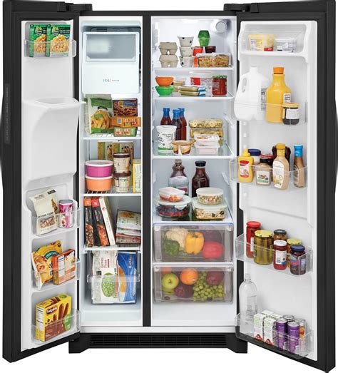 26 Cu. Ft. 36" Standard-Depth Side-by-Side Refrigerator Black ...