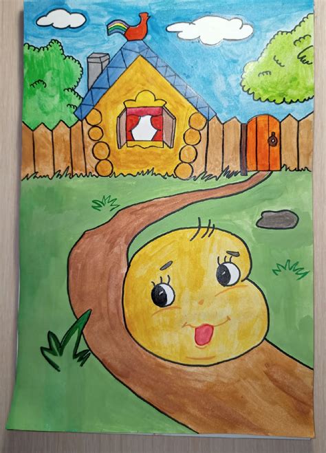 Иллюстрация к сказке колобок нарисовать - Zefirka.club фото и картинки