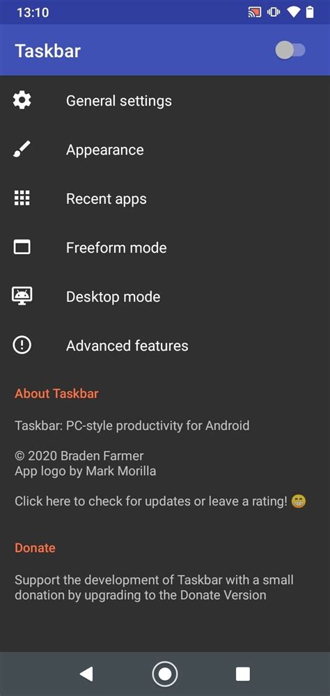 Taskbar 6.2.2 - Скачать для Android APK бесплатно