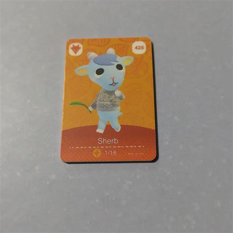 Sherb Animal Crossing 1" amiibo card - Depop