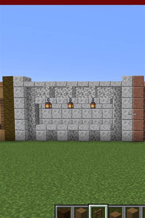Image result for Minecraft Small Castle Wall Tutorial