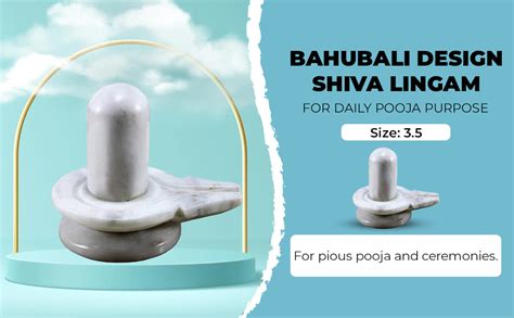 Buy KLEO - Natural Marble Stone Shiva Lingam Shiv Ling Idol Murti for ...