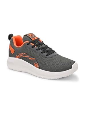Buy OFF LIMITS Men Marcel Running Shoes, DK.Grey/Orange, 6 UK at Amazon.in