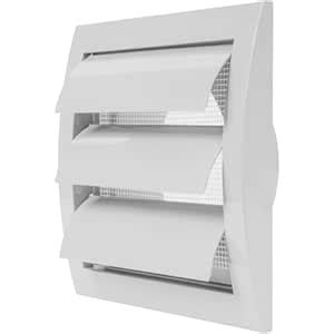 4" Exhaust Hood Vent with Built-in Pest Guard Screen, White, Air Vent ...