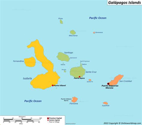 Galápagos Map | Ecuador | Detailed Maps of Galápagos Islands